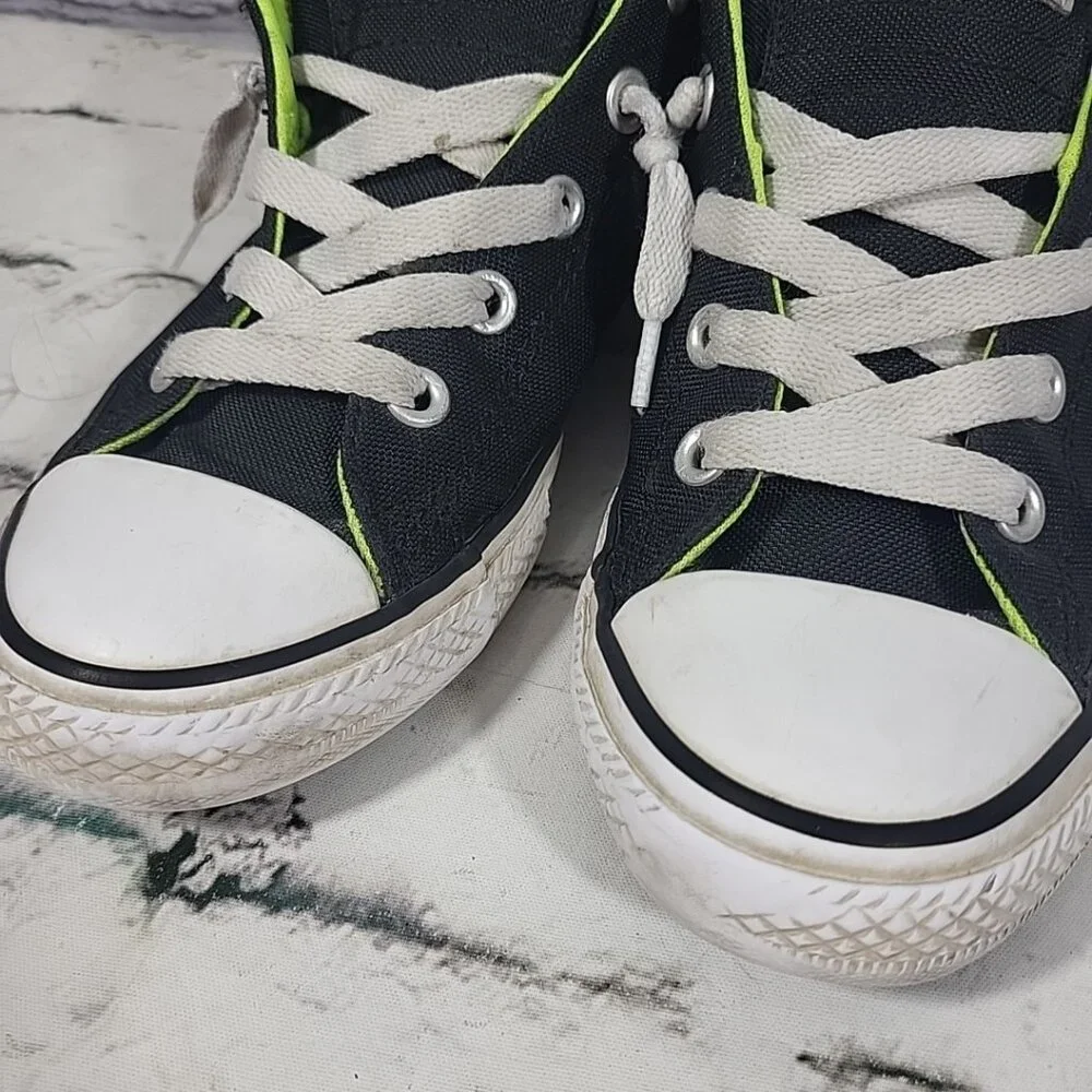 Converse All Star Shoes High-Top Sneakers Reflective Backs Unisex Youth Size 3‎